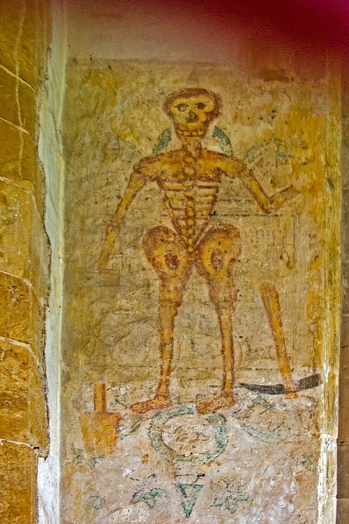 Skeleton fresco