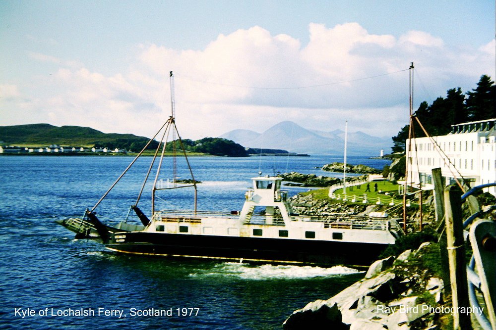 Kyle of Lochalsh Ferry, Highlands 1977