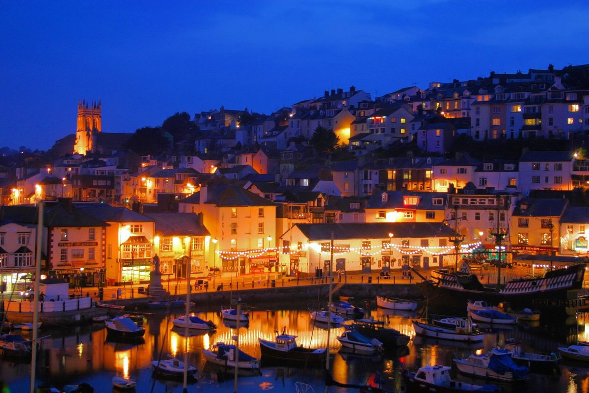 brixham-harbour-in-devon-at-night-by-richard-pittuck-at