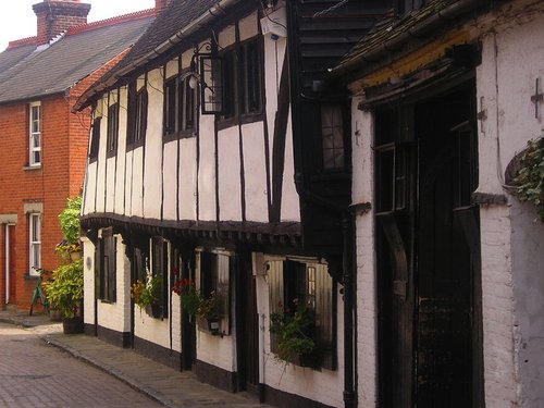 Typical old buildings in the city