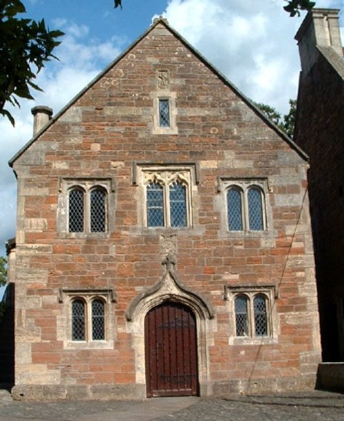 The 'Old Schoolroom' dating from the mid 1400's has been a poorhouse, school, prison and bank