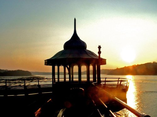 Sunset over Bangor Pier