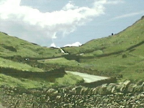 Over the mountain pass to Lake Ullswater.