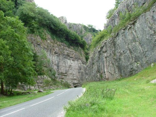 Road into Cheddar Gorge