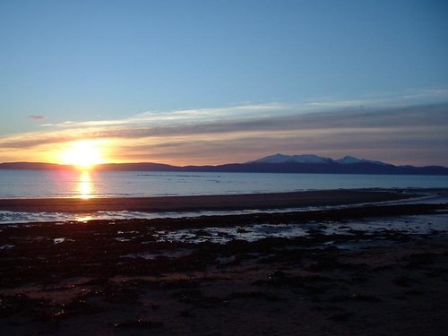 January evening on Seamill Beach, near West Kilbride