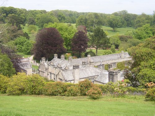 Main house view from upper garden