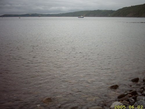 The sea from the beach at Clovelly