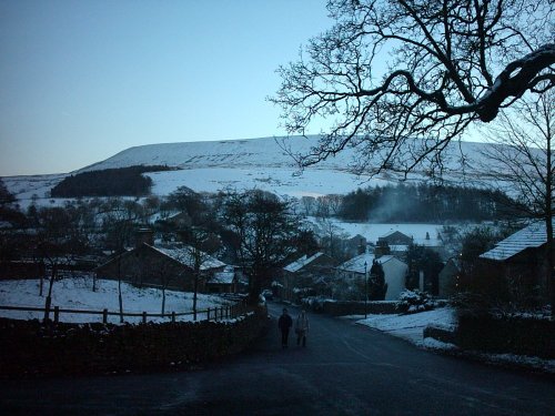 Downham, Lancashire. Under snow xmas boxing day 2004