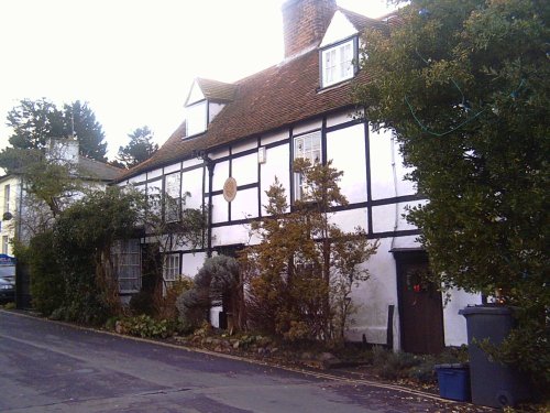 Hullbridge, Essex. Cottages built 1793 near the river