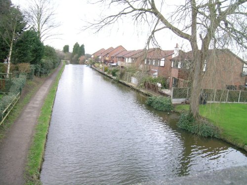 Shropshire Union Canal & The Anchorage from Egg Bridge. Waverton, Cheshire