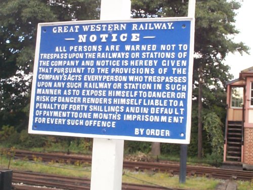 Interesting Signs! at Didcot Railway Centre, Oxfordshire.