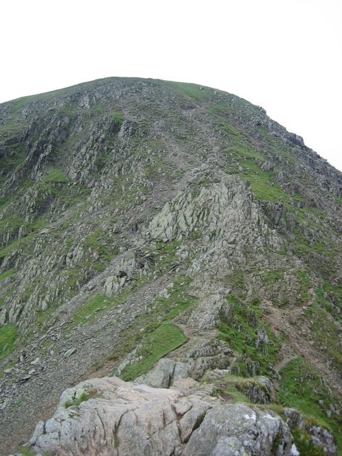 The peak of Mt Helvellyn beckons.