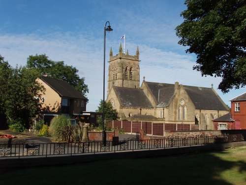 St Matthew's Church and vicarage, Little Lever, Greater Manchester.