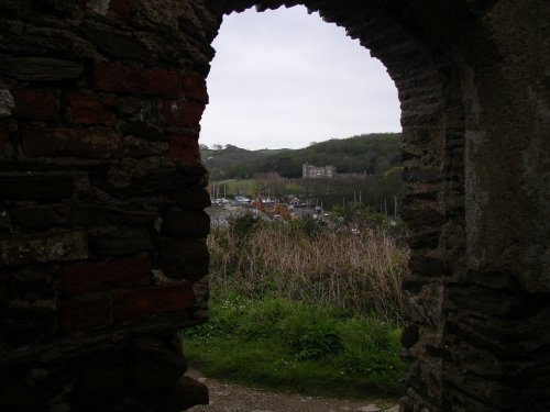 Watermouth Castle and harbour in Devon