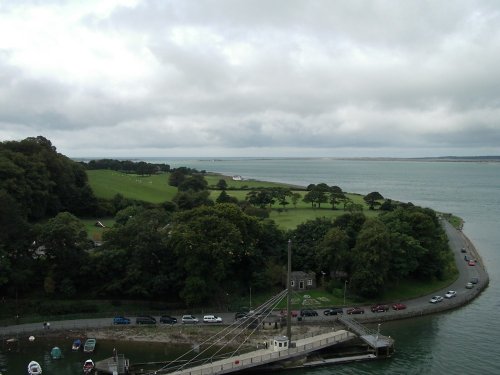 Caernarfon castle. A view from a tower early in September 2005