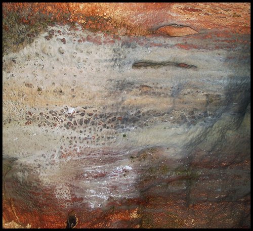 A formation in the caves at Cheddar Gorge & Caves, Somerset.