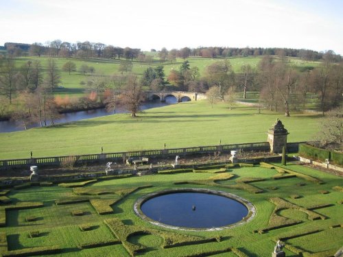 Chatsworth House, View across the park