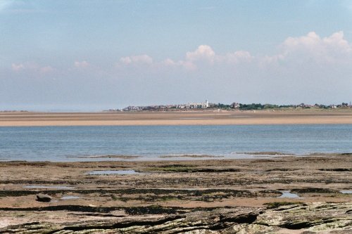 Hoylake shore photographed from Hilbry Island