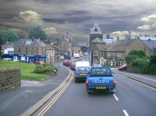 A stormy day in Ilkey, West Yorkshire