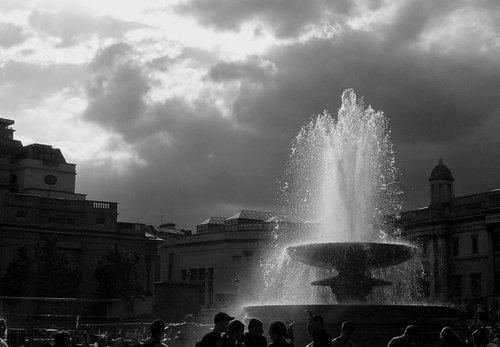 The fountain, Traflagar Square, London.