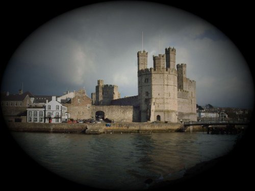 Caernarfon  Castle View of the eagle tower