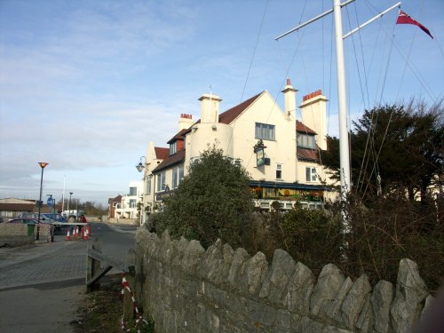 The 'Rising Sun' taken from the front of the yacht club