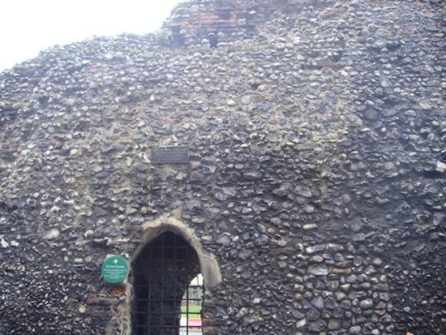 13th Century erected Norwich castle wall. Norwich, Norfolk