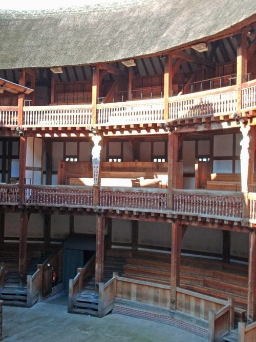 Inside Shakespeare's Globe Theatre, London