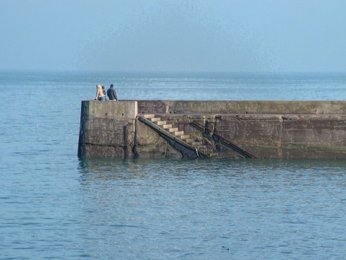 Jetty at Babbacombe beach (part of Torquay).