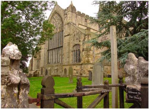 This is a beautiful priory in Cartmel, Cumbria