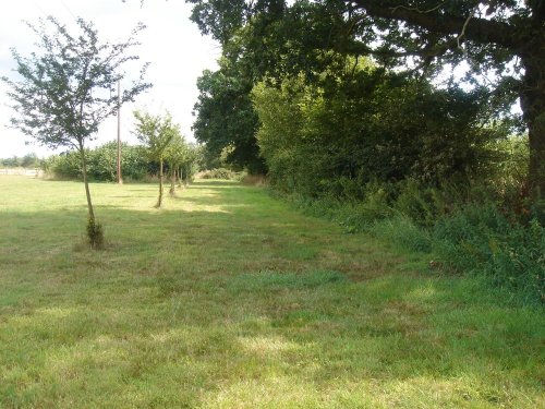 Footpath, Chobham Parklane, Brickfield house