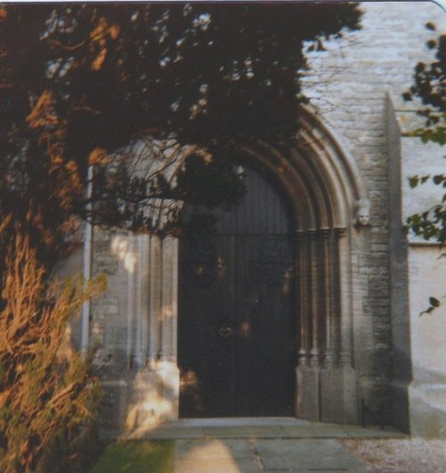 The door of St Gilbert Of Semperingham Church, Brothertoft, Lincolnshire