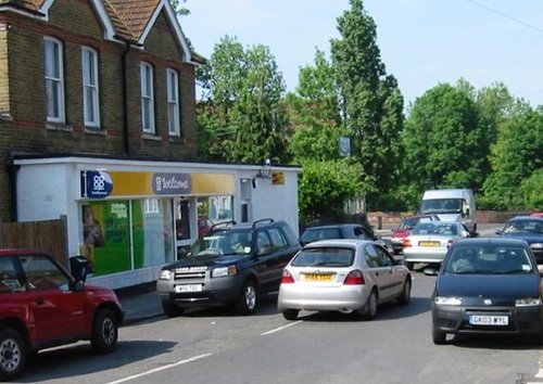 The centre of the village, Oak Lane, Upchurch, on 'a busy day'