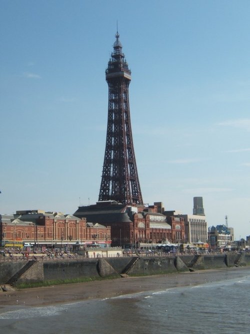 Blackpool tower taken from the north pier. Blackpool, Lancashire.