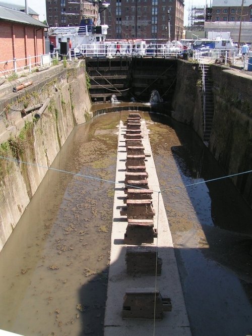 Dry Dock at Gloucester Docks, Gloucestershire