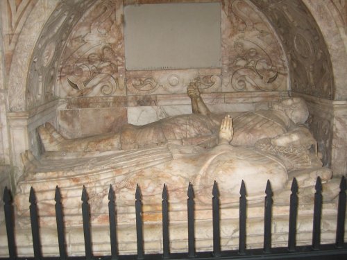 Crypt in the Chapel at Bradgate House Ruins.