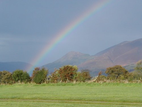 Rainbow over Dodd, Lake district