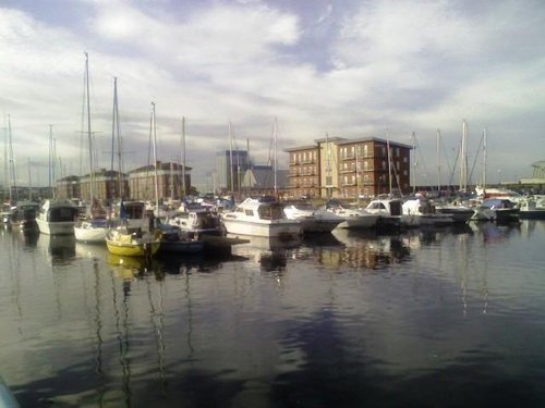 Hartlepool Marina, Hartlepool, County Durham on an October afternoon.