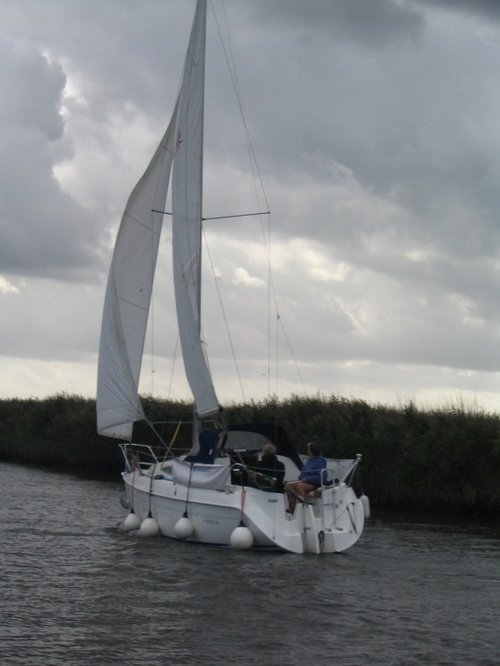 A yatch taken by Pete Woodcock