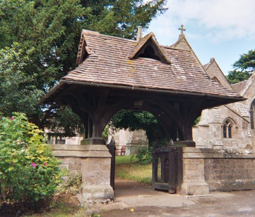 This is the entrance to the Eastnor church, Herefordshire