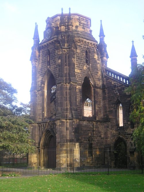 Church in Trinity Church Gardens, Stockton-on-Tees, County Durham.