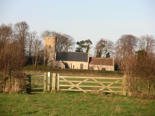 A church in Burgh Castle, Norfolk.