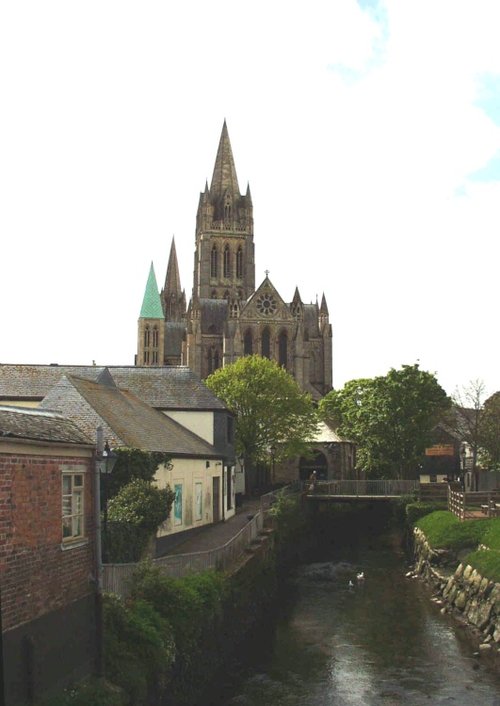 View of Truro Cathedral, Cornwall.