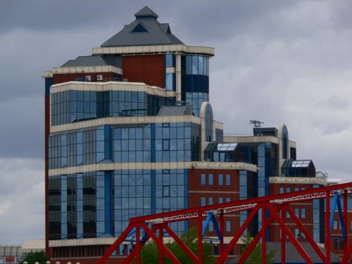 Office Block At Salford Quays, Salford, Greater Manchester.