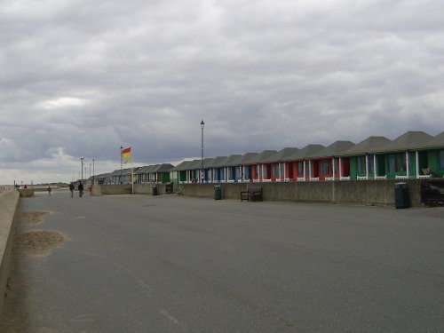 The huts at Sutton on Sea, Lincolnshire.