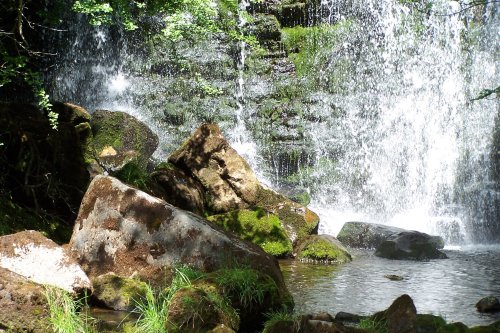 Hebden Ghyll Waterfall, North Yorkshire. Taken June 2006.