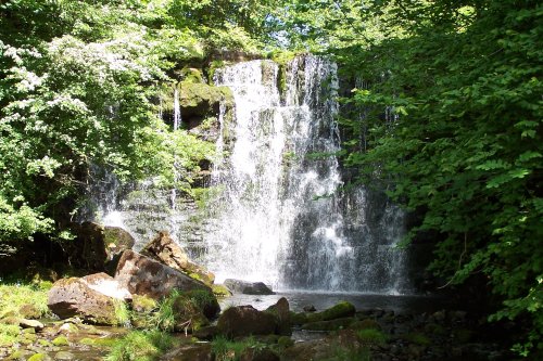 Hebden Ghyll Waterfall, North Yorkshire. Taken June 2006.