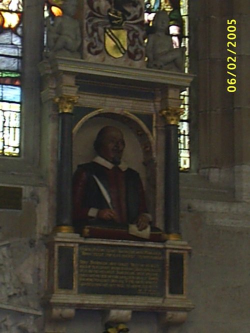 Statuary Above Shakespeare's Tomb