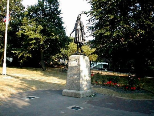 Princess Pocahontus at St Georges Church, Gravesend, Kent