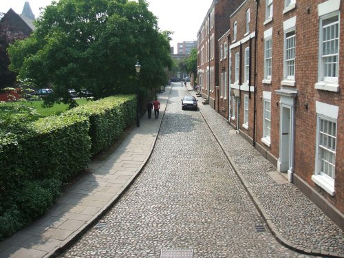 Cobbled road, Chester, Cheshire